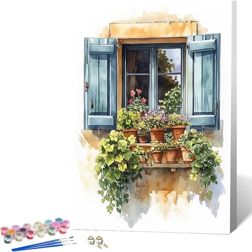 Paint by Numbers �A�� �������G ���i �y�C���g�o�C�i���o�[, ��l�p�����h��G�L�����o�X�N���t�g �u���V�ƃA�N�����G�̋�� �z�[�� �I�t�B�X����, �����ւ̃M�t�g 30x40CM -zjn260486