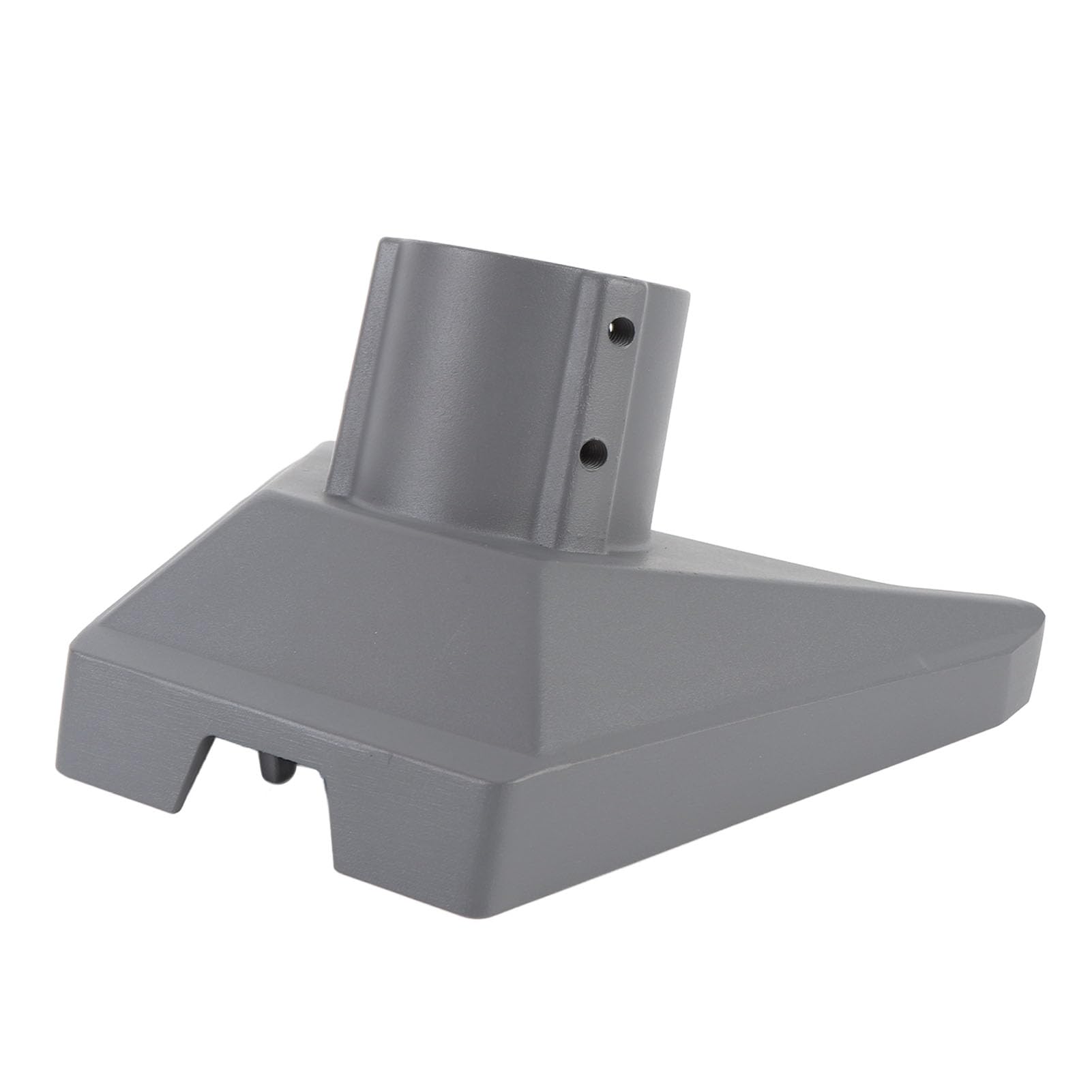 Adaptateur de Tuyau Satellite, Support de Montage Réglable en Alliage d'aluminium à Rotation à 360 Degrés, Support de Base Large avec Stable, Idéal pour Poteau de 2,1 Pouces (GRAY)