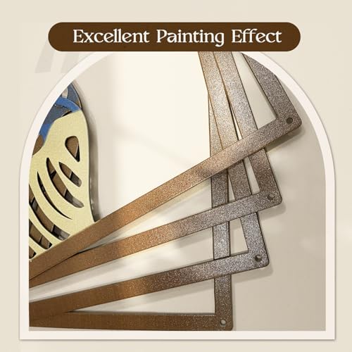 Glamativity MD008-3 4 Pcs Colorful And Black Double-Sided Abstract Mountain Metal Wall Art , Mountain Line Art Décor, 3D Textured Minimalist Wall Decor, Rustic Nature Wall Décor thumb #8