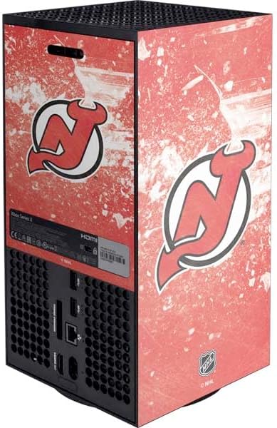 Skinit Decal Gaming Skin Compatible with Xbox Series X Digital Edition Console - Officially Licensed NHL New Jersey Devils Frozen Design