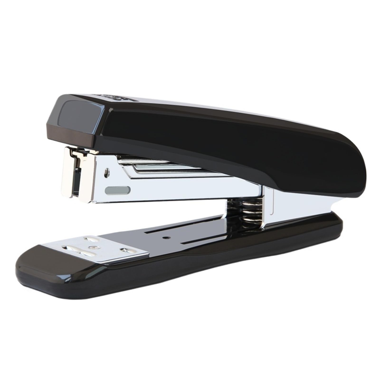 Agrafeuse universelle de taille moyenne modèle 0306, Compatible avec les agrafes 24/6 12#, peut agrafer jusqu'à 30 feuilles(Black)