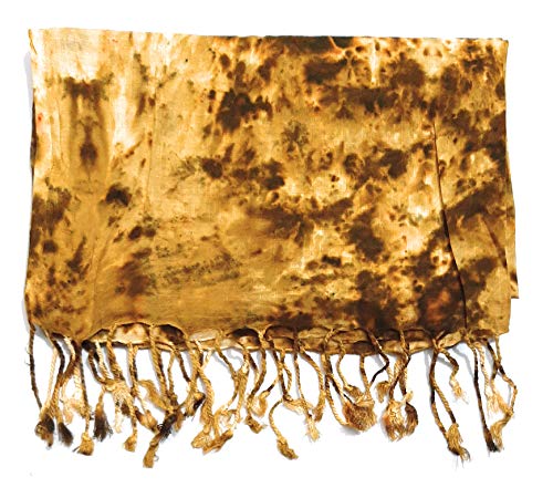 Image of Rayon Scarf for Men & Women | Lightweight Stole, Shawl & Wrap with Batik Design | All-Season Summer & Winter Wear | Soft & Breathable Fabric (28 x 72 inches)