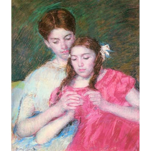 Impression giclée Femme et fille par Cassatt format XXL 101x127 cm ARTICULOZY