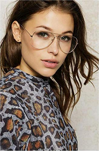 Webdeals - Clear Lens Aviator Eyeglasses Classic Retro #TOP4