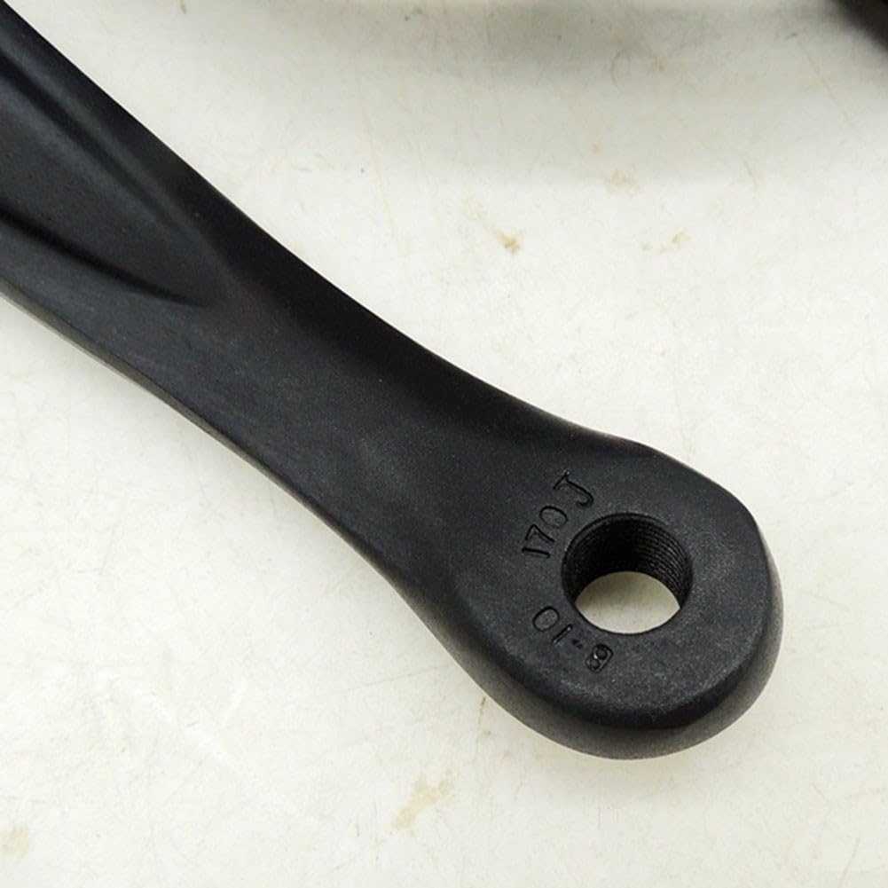 Plato de 48 dientes con bielas de 170 mm para bicicletas plegables, agujero cuadrado