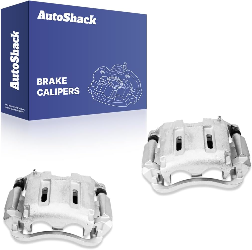 AutoShack Front Brake Calipers for Ford, F-350 Super Duty 2005-2012 F-450 Super Duty 2011-2012, 4WD RWD 4 X 2 4 X 4 V8 5.4L 6.0L 6.2L 6.4L 6.7L V10 6.8L, Left and Right, Pair