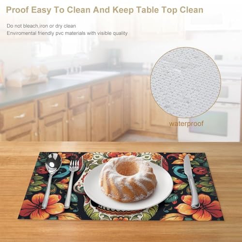 Set de table PVC résistant à la chaleur et imperméable pour dîner
