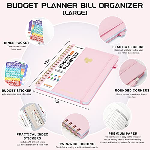 Budget-Planner-2024-2025-Monthly-Bill-Organizer-With-Pockets-Undated-Financial-Organizer-with-Expense-Tracker-Notebook-Budgeting-Journal-and-Budget-Book-to-Control-Your-Money-Large-Size-7-x-10