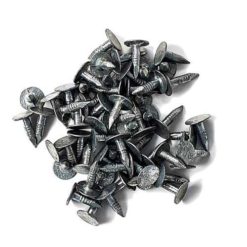 BillyOh Galvanised Roof Shed Felt Clout Head Nails Roofing Felt Nails (100 13mm)