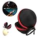 Qiilu Cue Ball Bag Clip On Cue Ball Case Holder Circle Storage Bag Training Ball Aluminum Alloy Buckle for Attaching Pool Balls, Billiard Balls, Training Balls