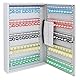 ARREGUI PL100 Schlüsselschrank | Schlüsselkasten aus Stahl mit 100 verstellbaren und nummerierten Haken | Schlüsselbox mit Schlüsselliste | inkl. 100 Beschriftbare Schlüsselanhänger | 55x38x8cm | Grau