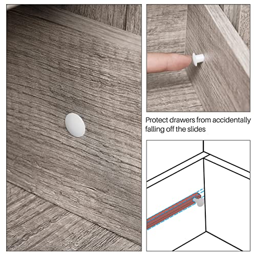 Yaheetech Industrial Bathroom Floor Cabinet, Freestanding Wooden Storage Cabinet With 4 Drawers, 1 Door & Adjustable Shelves For Living Room, Entryway, Grey #TOP7