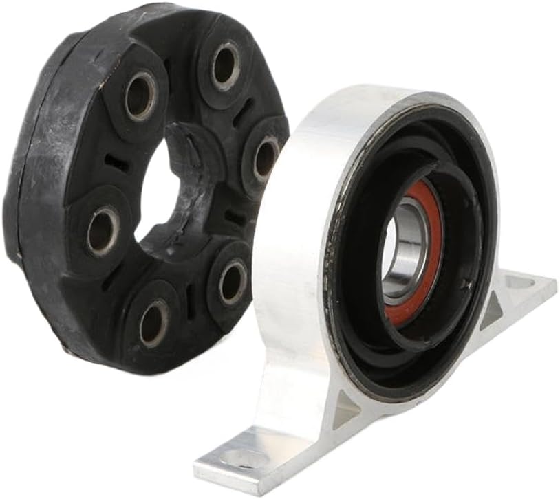 Car Driveshaft Center Bracket Support Bearing Flex Joint Disc Kit 26127521855 26111229360 Compatible With E60 E61 E63 E64 E83 X3
