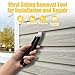 2pc 7in Vinyl Siding Removal Tool with Steel Blade and Long Handle,Vinyl Installation and Removal Tool,Without Causing Any Damage to The Siding(2)