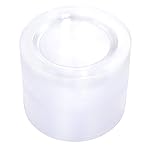 bUCLA 100Pieces Clear Plastic Plates - 6.25inch Premium Hard Disposable Salad/Dessert/Appetizer/Small Cake Plates for Wedding& Party