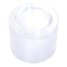 bUCLA 100Pieces Clear Plastic Plates - 6.25inch Premium Hard Disposable Salad/Dessert/Appetizer/Small Cake Plates for Wedding& Party
