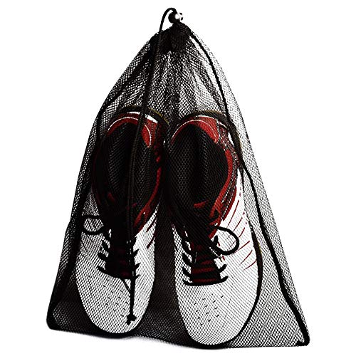 Ajcoflt Saco de armazenamento de Cordão de saco de equipamento desportivo de malha para sapatos de b