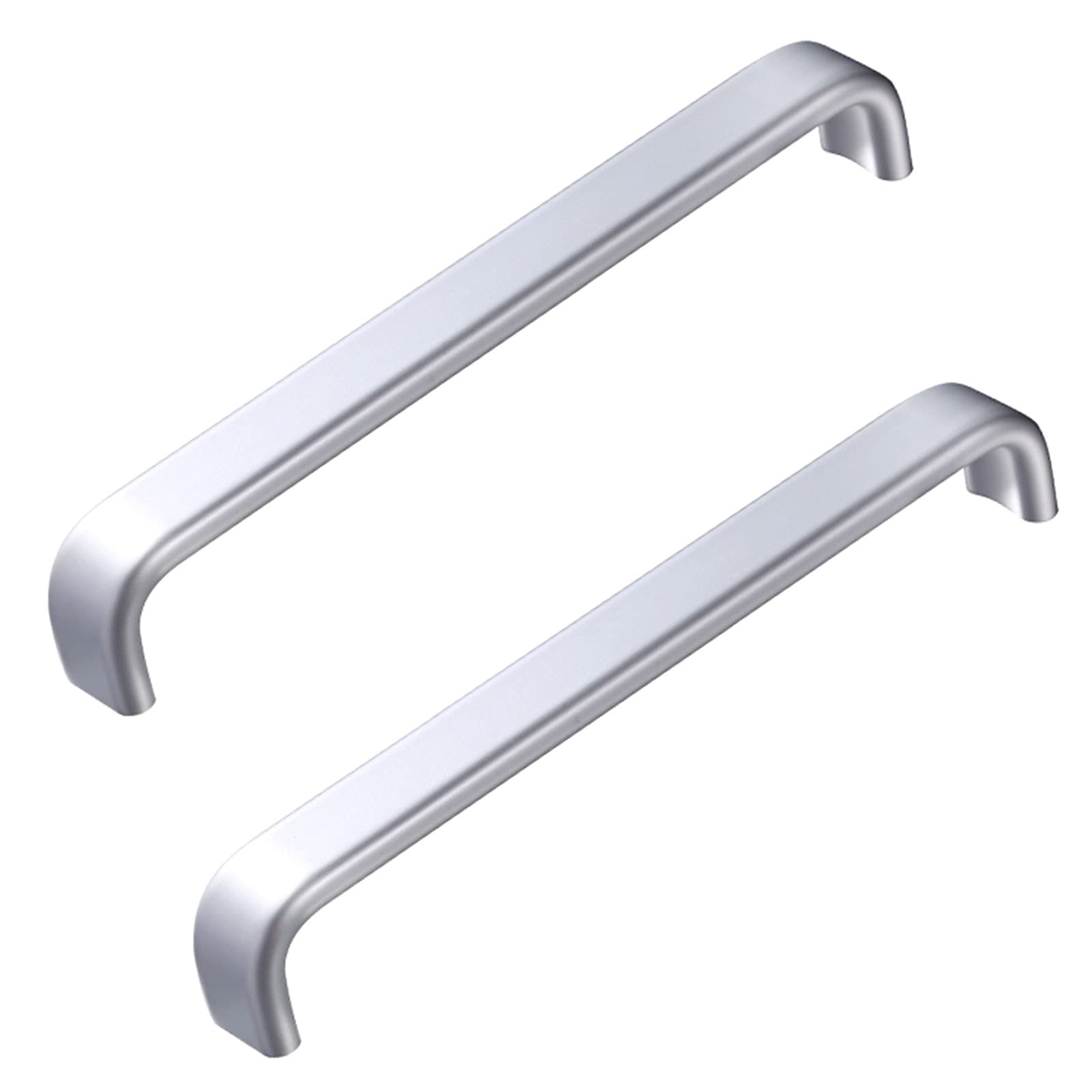 Tiradores de armario de muebles y puertas, pomos modernos de aluminio con tornillos, 2 uds