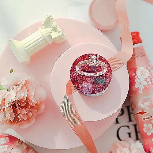 Image of FirstTry Resin Mold I Love Heart Round Hexagonal Square Shape 3D Silicone Ring Holder Tray I Crystal Casting Mould for Handmade Ring Display Storage Rack Art Crafts Home Party Decorations - 8 Cavity
