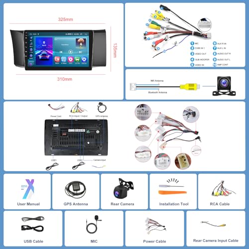 2+64G for Toyota GT86/Subaru BRZ Scion FRS 2012-2016 Car Radio with Wireless Carplay/Android Auto,Android Car Stereo 9&ldquo; Touch Screen 28UI GPS WiFi Bluetooth FM/RDS Mirror Link SWC+Backup Camera&Mic