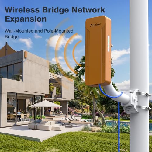 Image of AdaLov CPE469 Dual Band Wireless Bridge, 2.4G &5.8G 3KM Point-to-Point CPE
