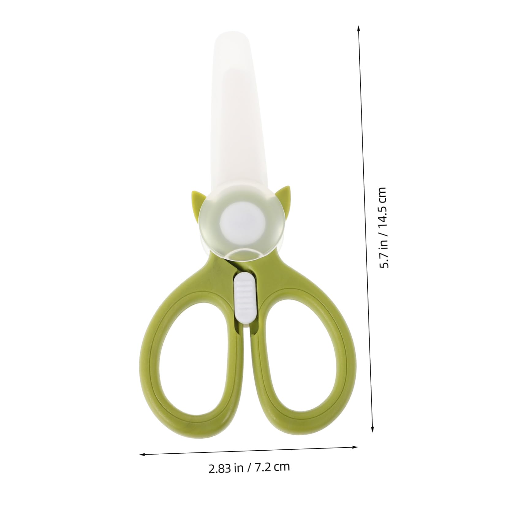 SOLUSTRE Safe Portable Ceramic Baby Food Scissors Noodles Meat Vegetable Cutters Easy to Clean