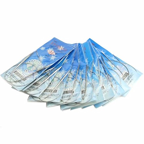 Celine Lin 13 Picks 16 Inch"(40Cm) Stainless Steel Circular Knitting Needles Uk6-18 #TOP1