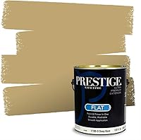 Vista 32 de PRESTIGE Pinturas de pintura exterior e imprimación en uno, 1 galón, plano, combinación comparable de Benjamin Moore* Manzanilla*