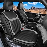 LINGVIDO Full Set Car Seat Covers, Faux Nappa Leather, Airbag Compatible and...