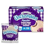 Smucker’s Uncrustables Peanut Butter & Grape Jelly Sandwiches, 4 Count, 2 Oz. Each, Frozen