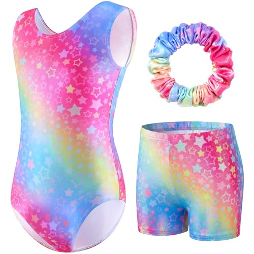 FILOWA Body Ginnastica Artistica Bambine Set di 3 Pezzi Senza