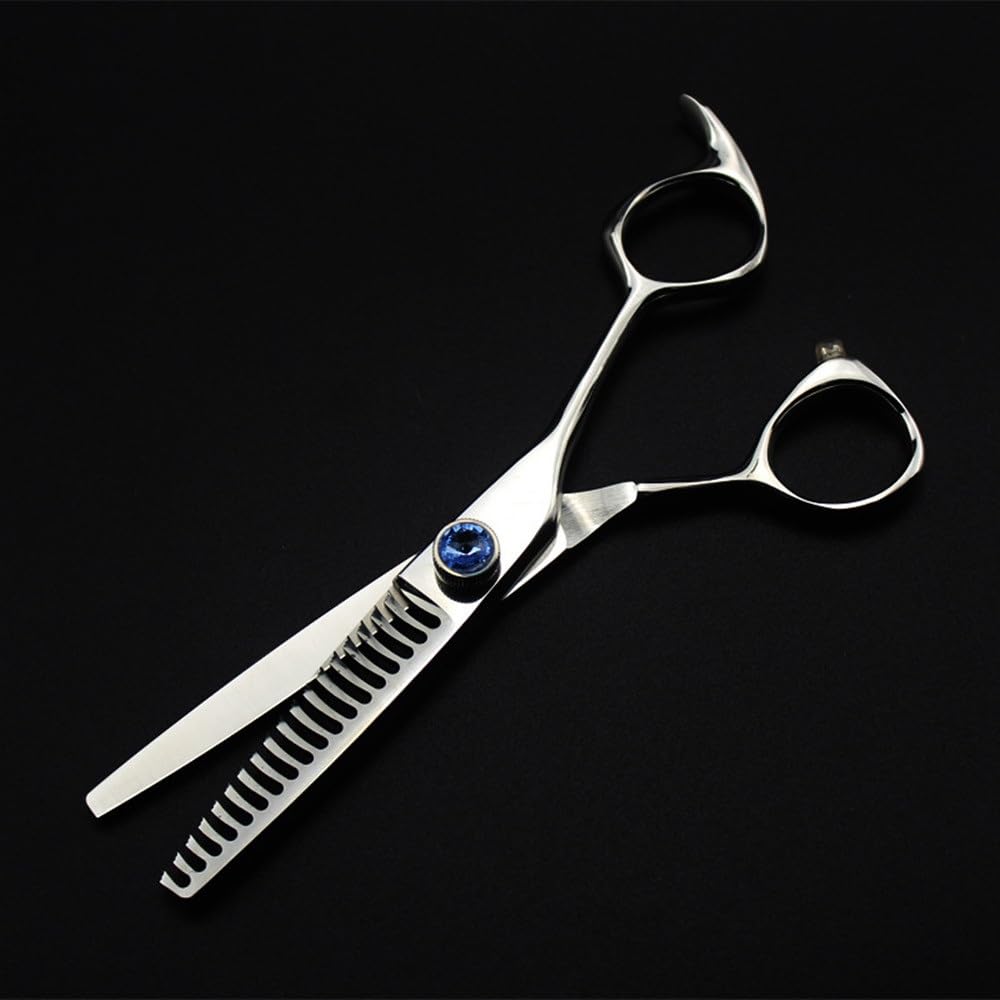 Forbici per Tagliare i Capelli, 6 Pollici Professionali Jp440C Acciaio 18 Denti Forbici per Capelli Taglio di Capelli 50% Tasso di diradamento Forbici da Barbiere Forbici