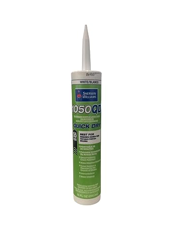 1050QD Siliconized Acrylic Latex Caulk 10.1oz White Quick Dry