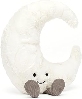 Jellycat Amuseables Moon Plush Stuffed Toy, Medium 10.5" - Soft Smiling Moon for Sweet Dreams & Gifts