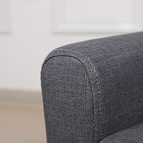 Getifun Kids Sofa Chair, Toddler Sofa Couch, Pvc 2-Seat Upholstered Children Sofa Chair With Wooden Legs, Perfect For Children Gift(30-Inch) (Gray) #TOP6