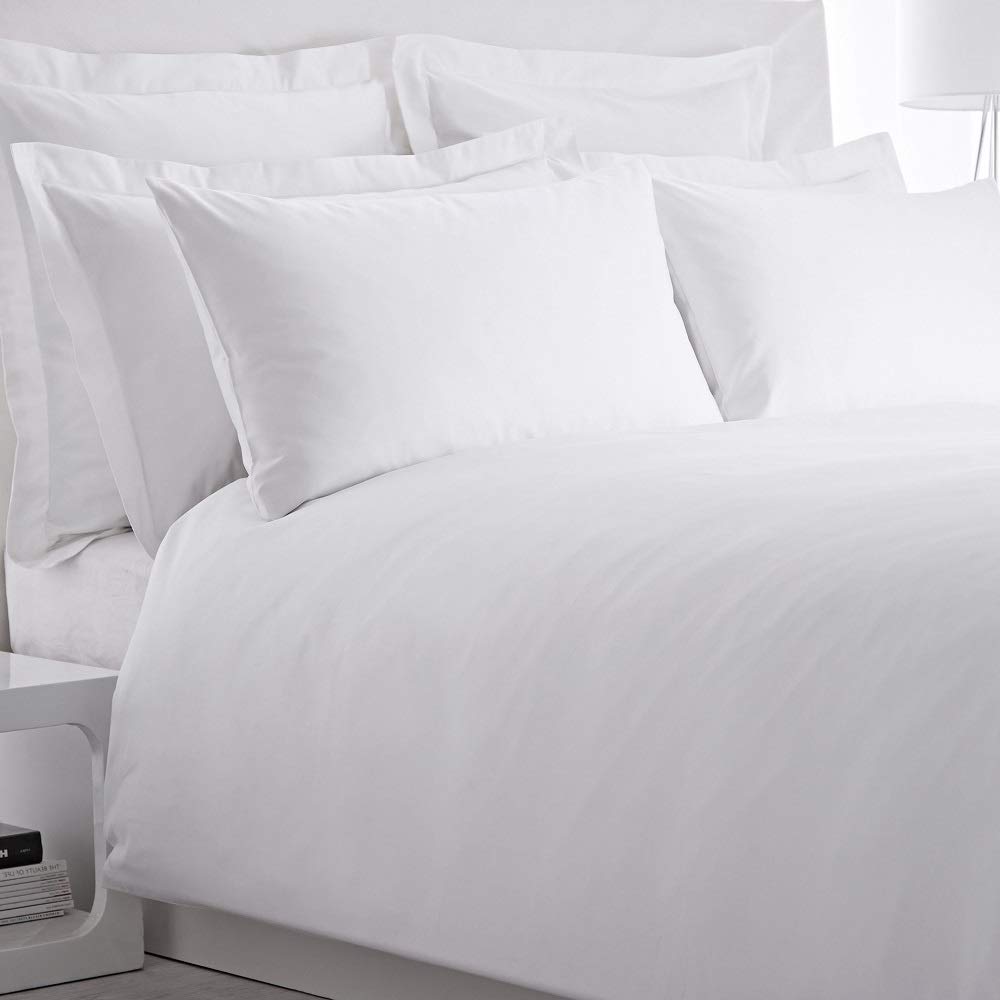 100% Egyptian Cotton 800 Thread Count 4 Piece Premium Sheet Set, Fill Luxurious Italian Finish Comfort Sheet Set with 19'' deep Pocket Made in India Queen White