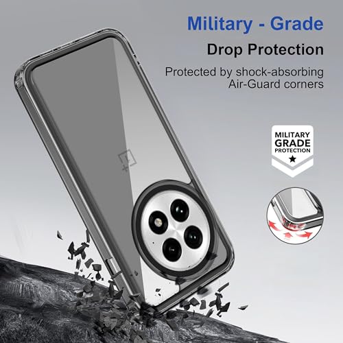 Image of Zapcase Back Case Cover for OnePlus 13 5G | Compatible for OnePlus 13 5G Back Cover | Case Cover with Camera Protection | (TPU + PC | Translucent Black)