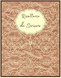 ricettario da scrivere: formato a4 | quaderno per 120 ricette da compilare | taccuino per ricette con indice | carta color crema | formato grande 21,59 x 27,94 cm