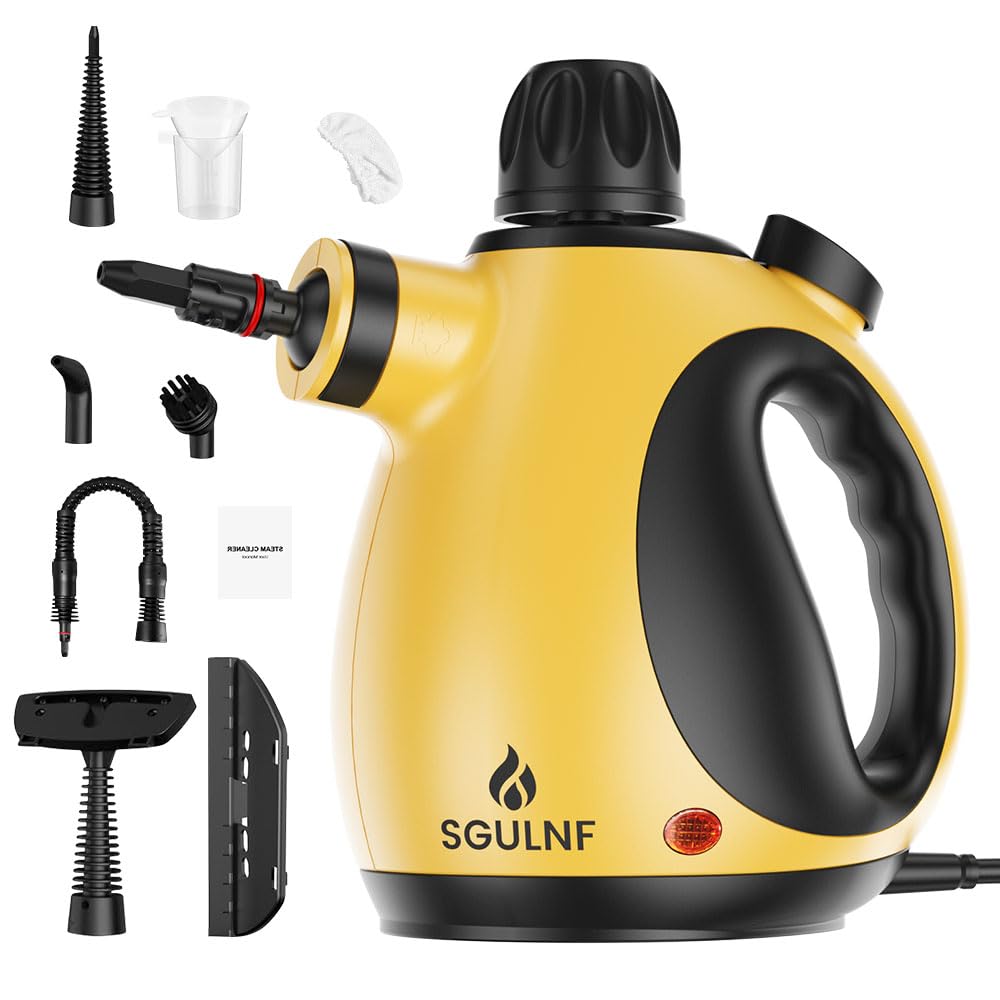 Handheld Steam Cleaner, Pressurized Steam Cleaner, Multi-Purpose Powerful Home Use Steamer for Cleaning, Car, Bathroom, Shower, Upholstery