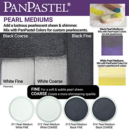 Panpastel 20012 Ultra Soft Artist Pastel, Pearl Medium - White Coarse, 012 #TOP4