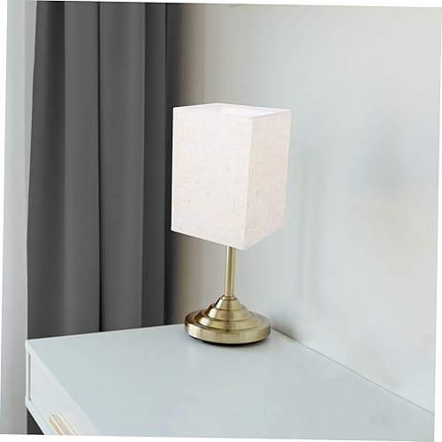 Vista 4 de VILLCASE Pantalla pequeña de lino moderna para piso, pantalla rectangular beige