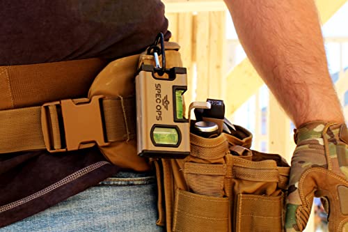 Spec Ops Tools 4" Magnetic Pocket Level, 33% Larger Block Vials, Includes Carabiner, 3% Donated to Veterans thumbnail 5