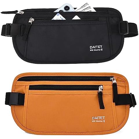 Travel Money Belt - Slim Passport Holder RFID Blocking for Men and Women Cover