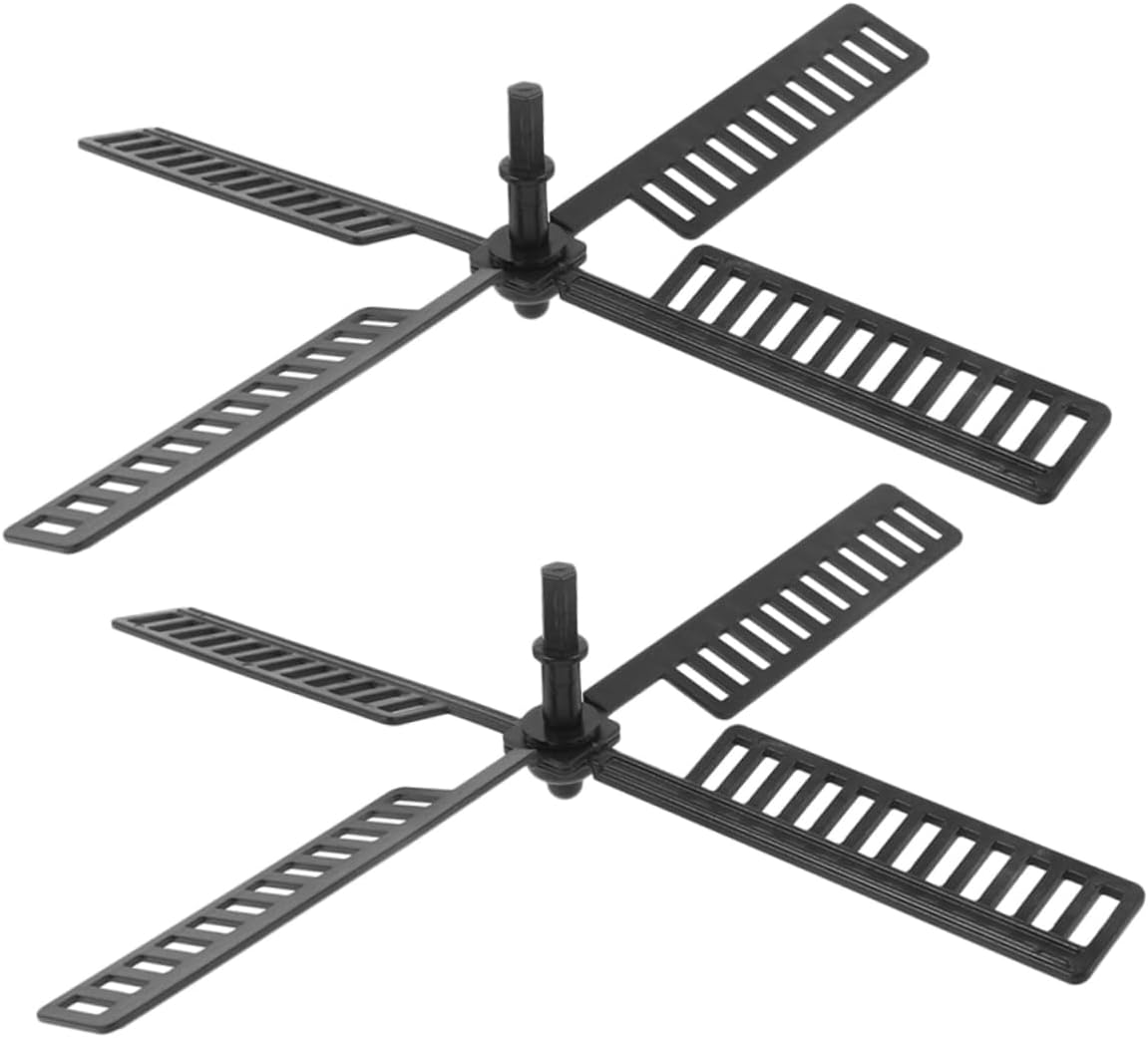 2Pcs Solar Windmill Blades Replacement Parts Plastic Wind Accessories for Outdoor Garden Lawn Decor Weather Resistant Vibrant Colors Engaging Rotation