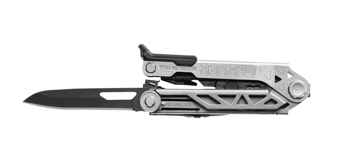 Gerber Herramienta multifuncional con clip de bolsillo | Con funda protectora (Global Box), 14 funciones, Gris, 31-003613