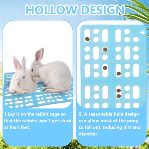 Hamiledyi 10 peças de almofada de pés de coelho com design de água com vazamento para gaiola de coel