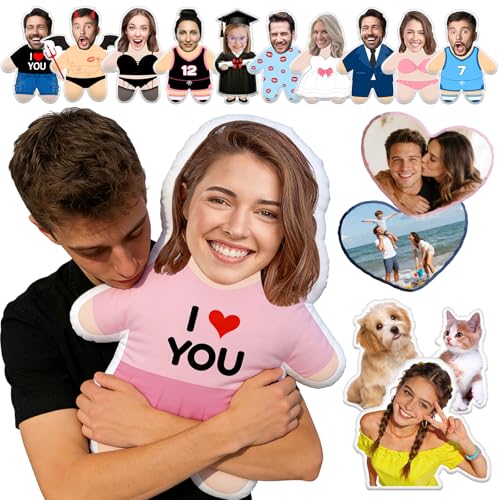 Uoffice5 Custom Pillows Picture Personalized Face Stuffed