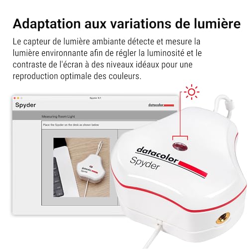 Datacolor Spyder - Calibrateur d'Écran pour Designers, Photographes et Créateurs de Contenu, Couleurs Fidèles, compatible OLED/LED, Outil de Calibration simple pour le Traitement d’Image – vue 5