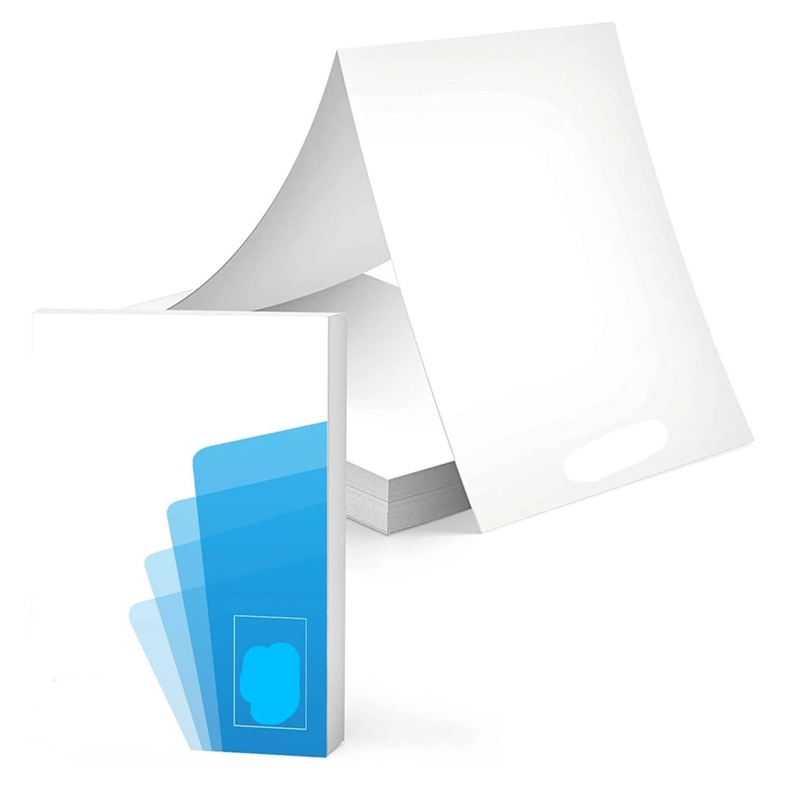 Carta Per Stampante A4 100/200 fogli A4 Carta termica Piegatura Stampa continua Riconoscimento automatico(200Pcs)