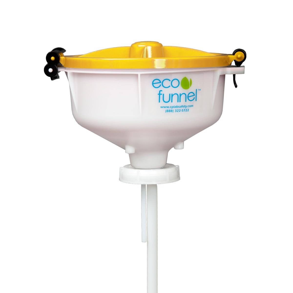 8 inch ECO Funnel, FS70 Cap Adapter, Yellow Lid